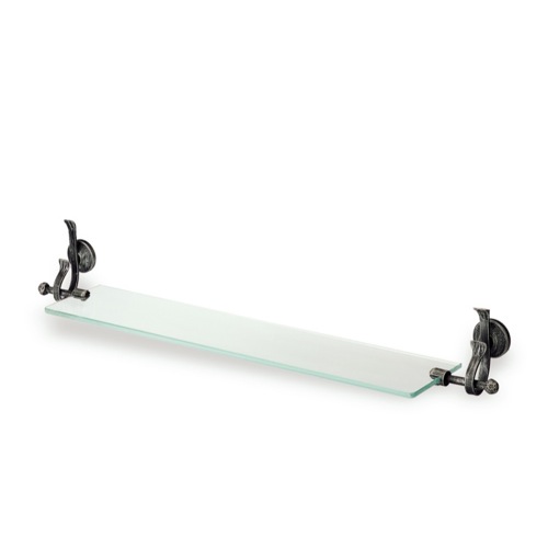 Bathroom Shelf, StilHaus F04, Classic-Style Clear Glass Bathroom Shelf F04